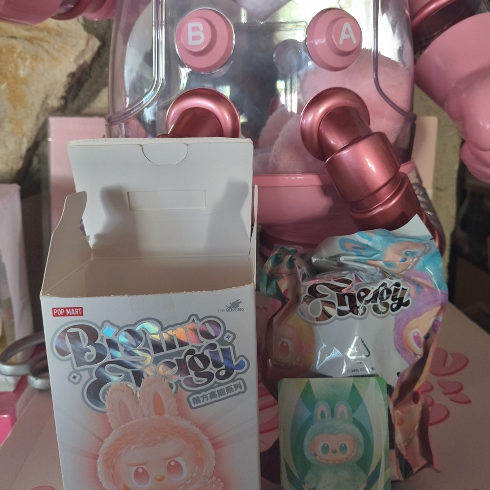 Pop Mart Authentic Big Into Energy Labubu SERENITY Confirm Box Bag Sealed